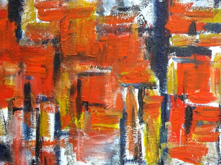 Original Abstract Expressionism Abstract Painting by Engelina Zandstra