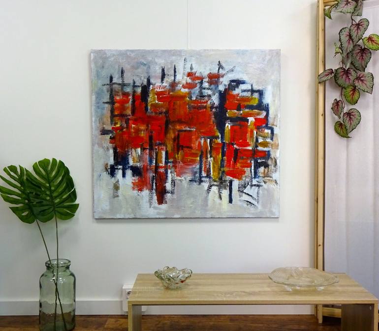 Original Abstract Painting by Engelina Zandstra