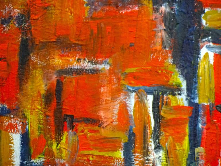 Original Abstract Expressionism Abstract Painting by Engelina Zandstra