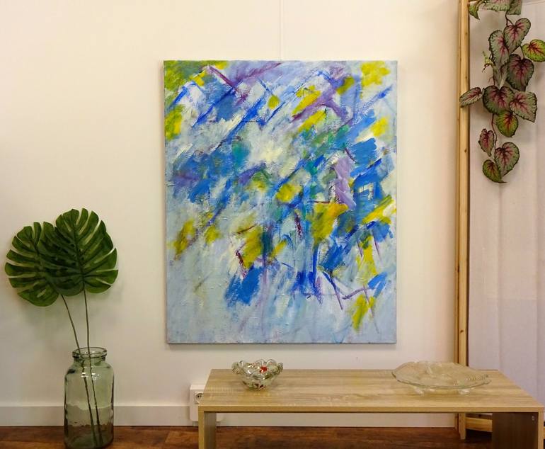 Original Abstract Expressionism Abstract Painting by Engelina Zandstra