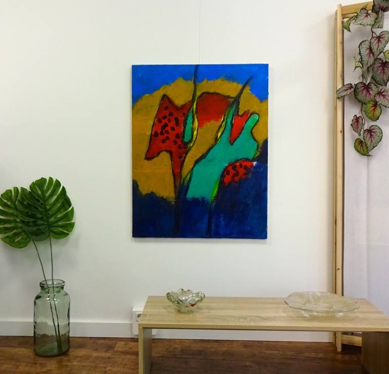 Original Abstract Painting by Engelina Zandstra