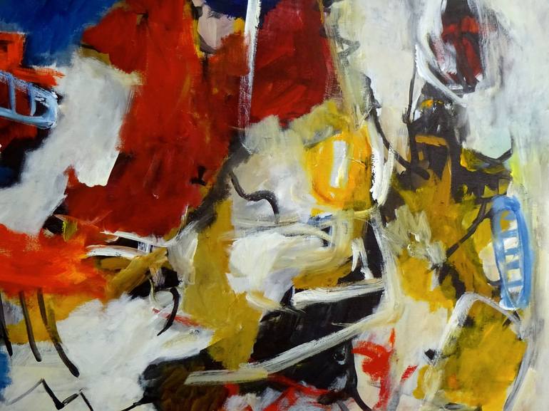 Original Abstract Expressionism Abstract Painting by Engelina Zandstra