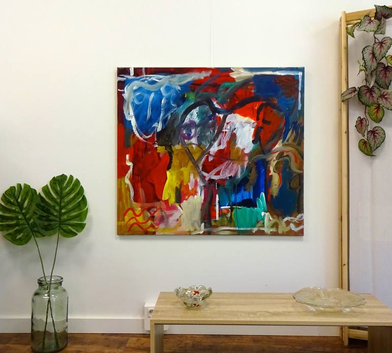 Original Abstract Painting by Engelina Zandstra