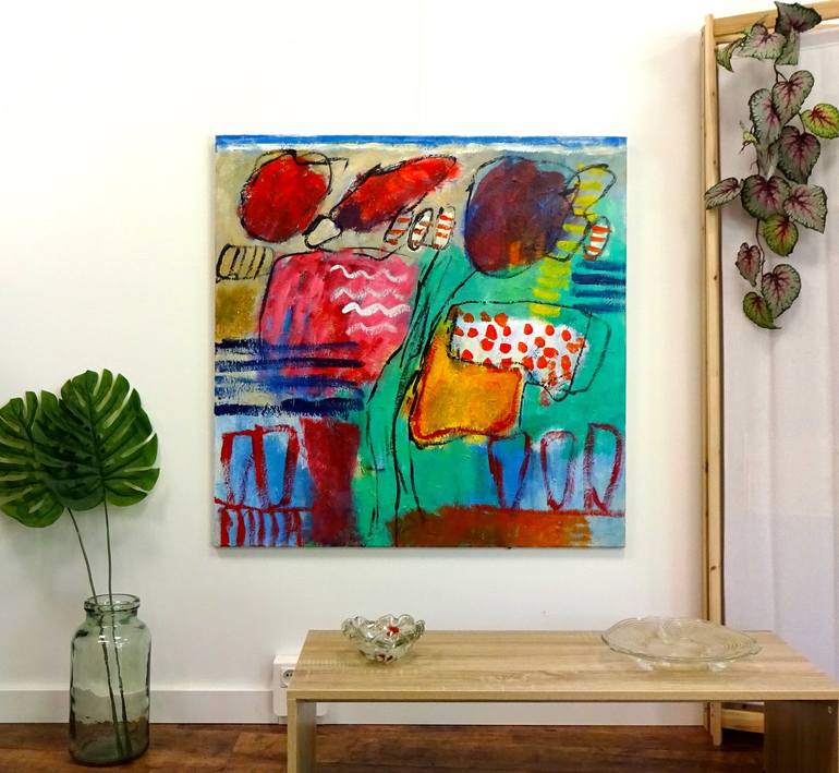 Original Abstract Painting by Engelina Zandstra