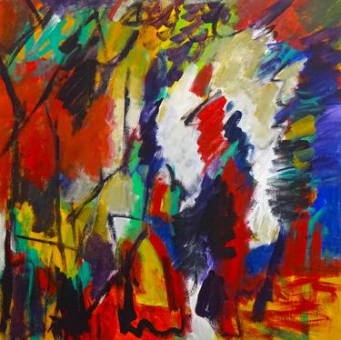 Print of Abstract Expressionism Abstract Paintings by Engelina Zandstra