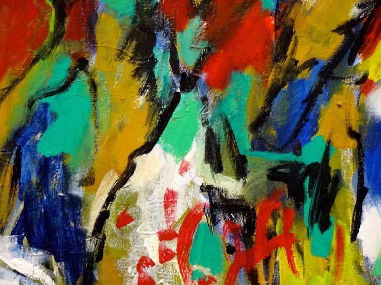 Original Abstract Expressionism Abstract Painting by Engelina Zandstra