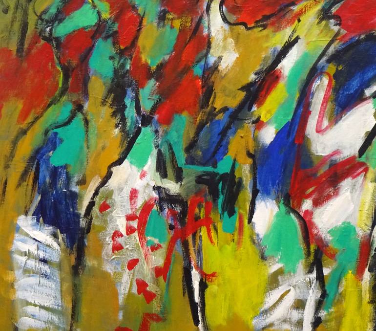 Original Abstract Expressionism Abstract Painting by Engelina Zandstra