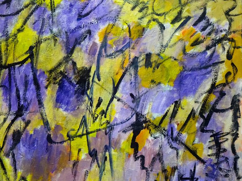 Original Abstract Expressionism Abstract Painting by Engelina Zandstra