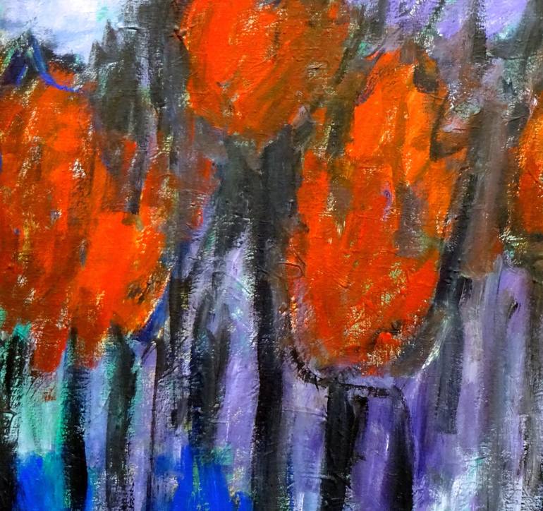 Original Abstract Expressionism Abstract Painting by Engelina Zandstra