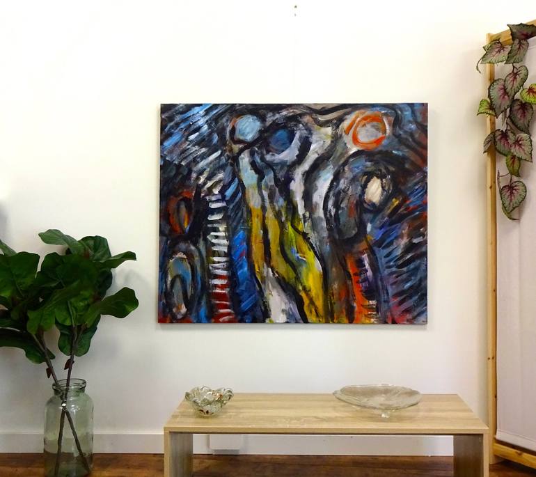 Original Abstract Painting by Engelina Zandstra