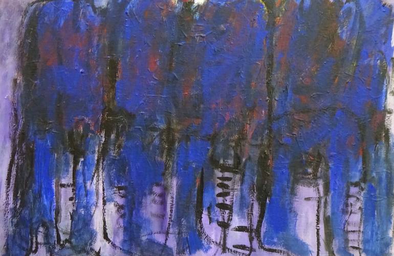 Original Abstract People Painting by Engelina Zandstra