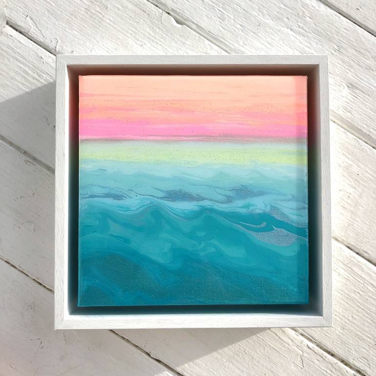 Original Abstract Seascape Painting by Caroline Wright