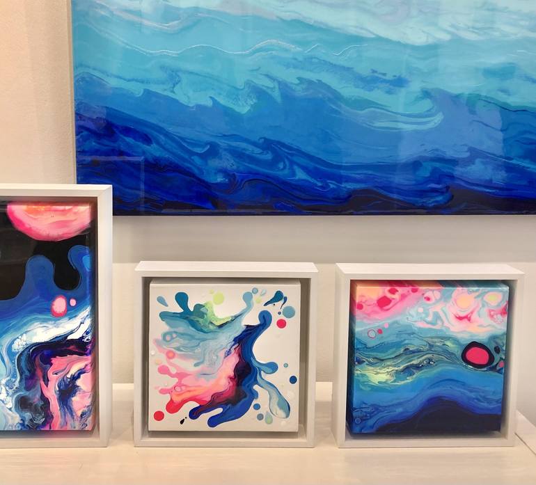 Original Abstract Seascape Painting by Caroline Wright