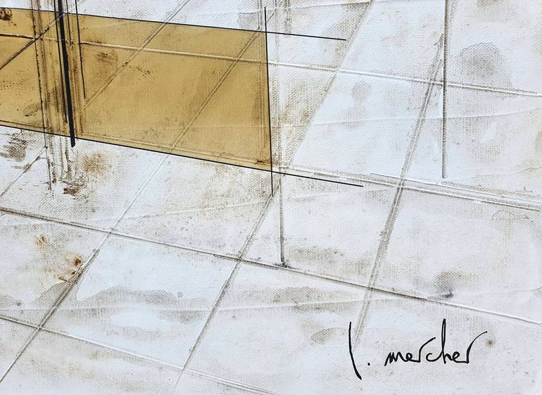 Original Abstract Architecture Painting by Ludovic Mercher