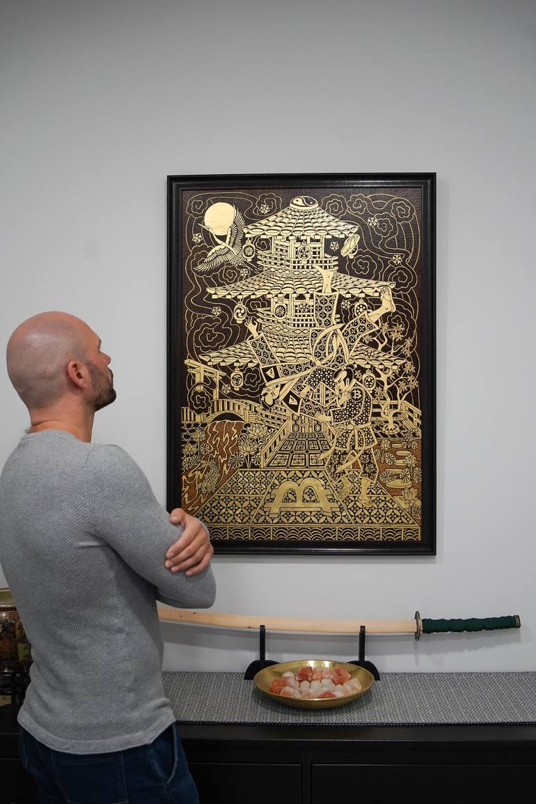 Original Conceptual Culture Painting by BTC Monk