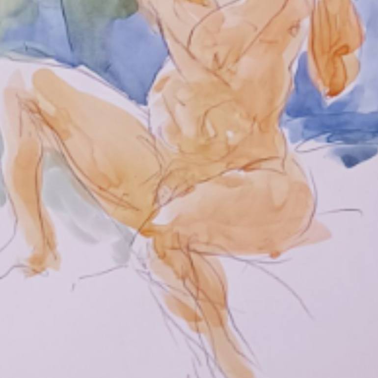 Original Contemporary Body Mixed Media by Eric Leong