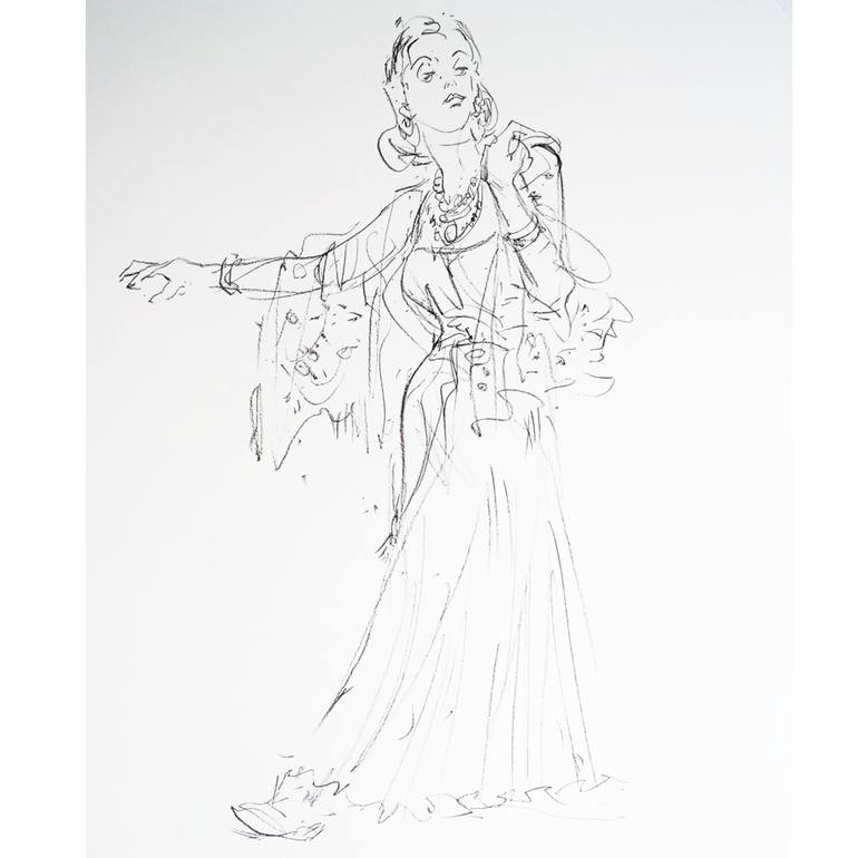 Print of Art Nouveau Body Drawings by Eric Leong