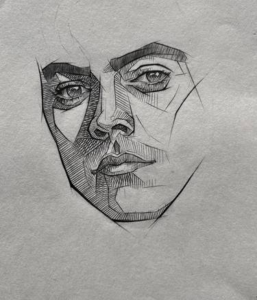 pen drawings of faces