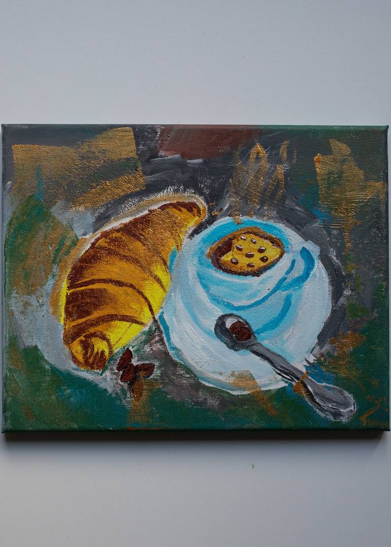 Original Impressionism Food Painting by Alena Pasavets