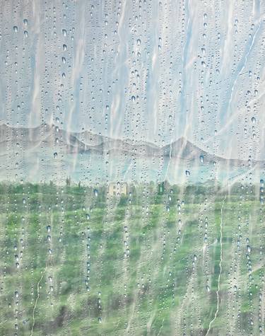 raindrops falling on the window thumb
