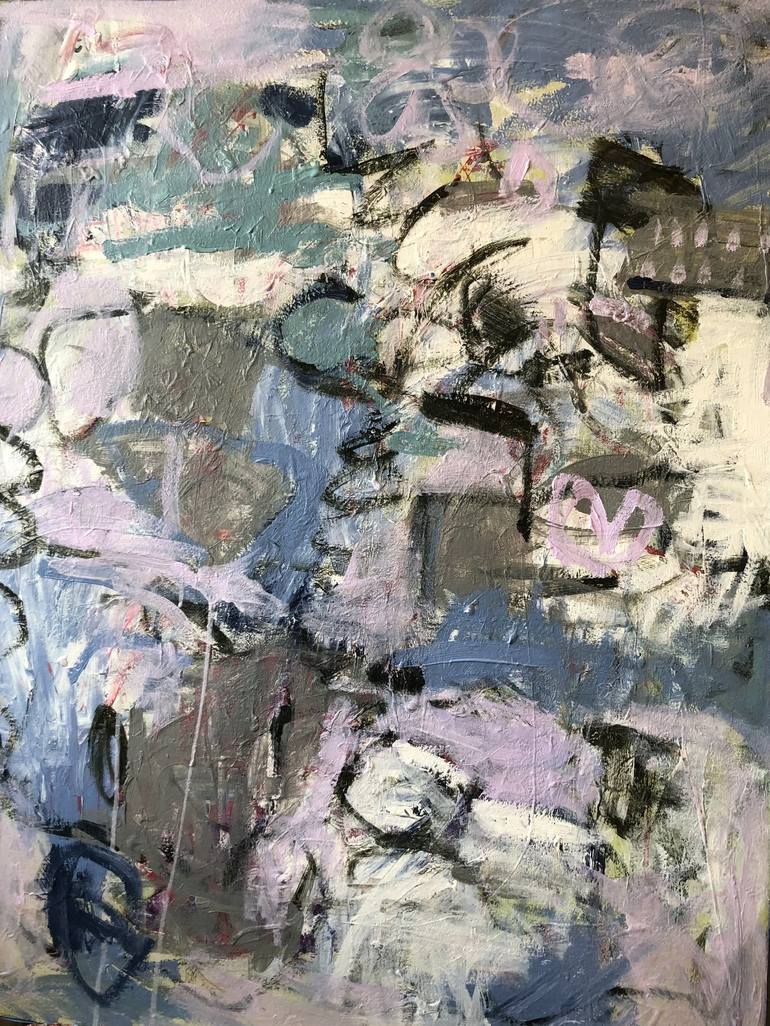 Original Abstract Expressionism Abstract Painting by Marilyn Fox