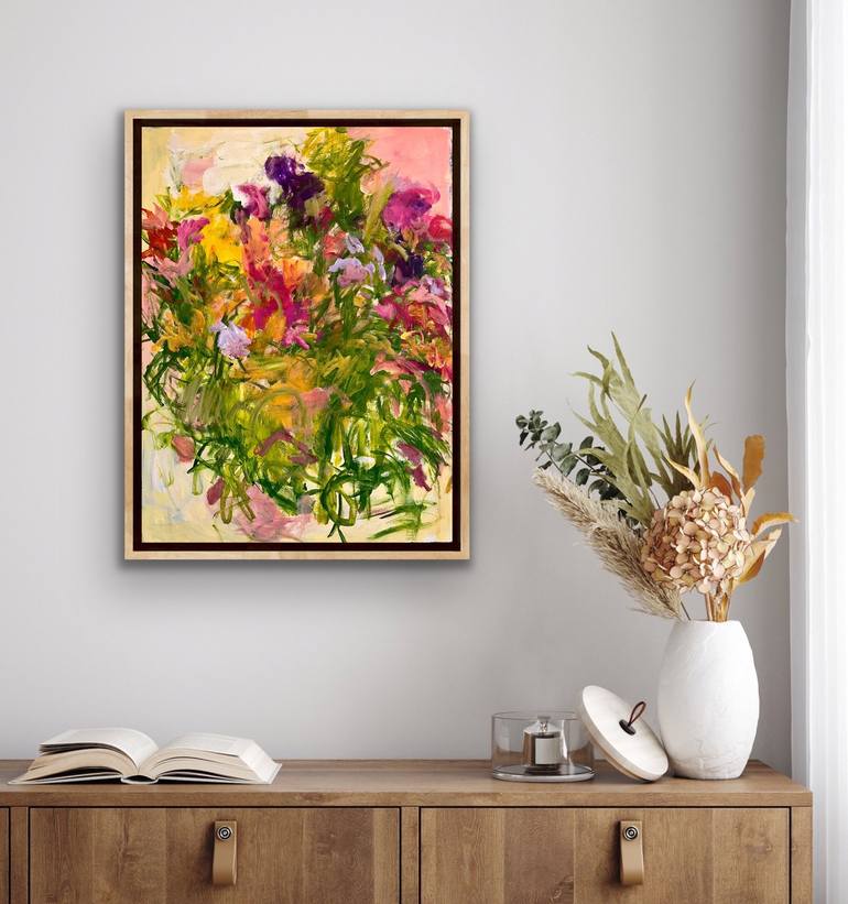 Original Abstract Floral Painting by Marilyn Fox