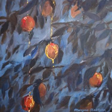 Original Impressionism Botanic Paintings by Maryna Steblyna