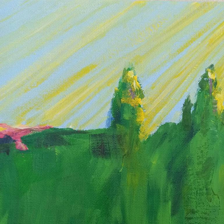 Original Impressionism Landscape Painting by Maryna Steblyna