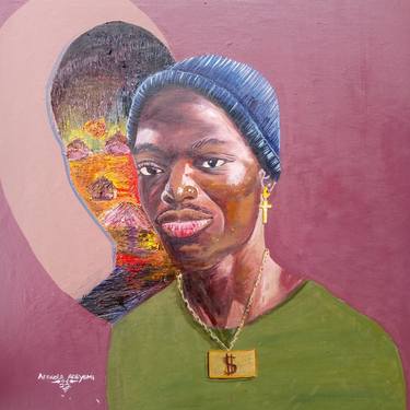 Original Abstract Portrait Paintings by Adewole Adeyemi