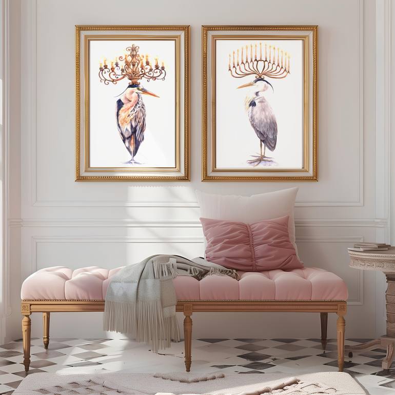 Original Abstract Animal Painting by Tetiana Savchenko