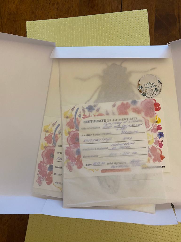 Original Folk Floral Painting by Tetiana Savchenko