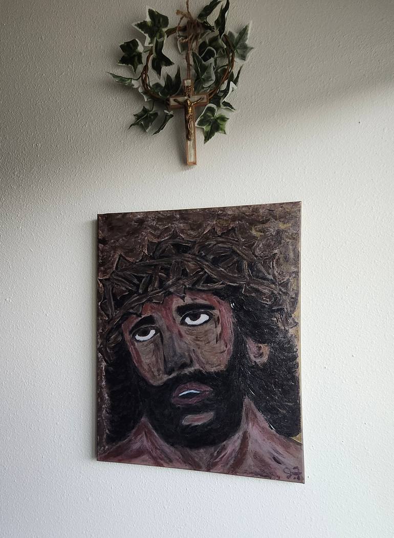 Original Contemporary Religion Painting by Julie Frechette