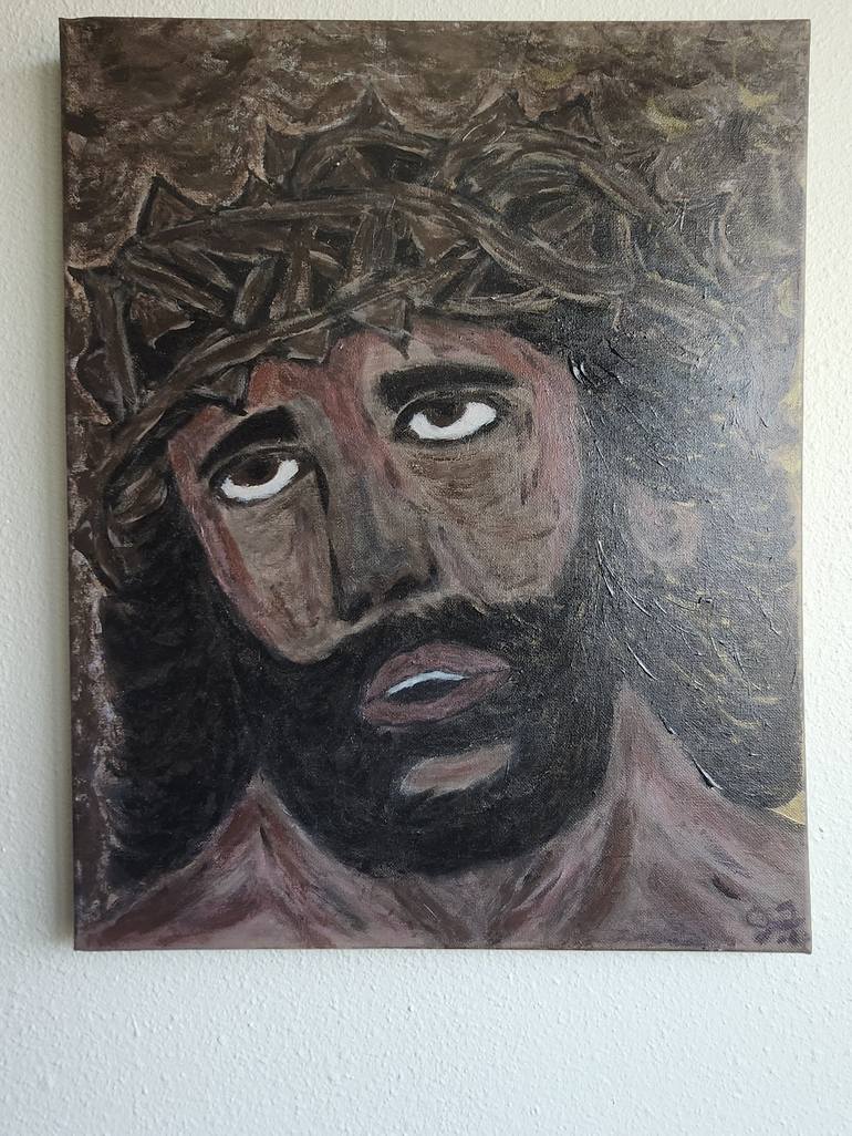 Original Contemporary Religion Painting by Julie Frechette