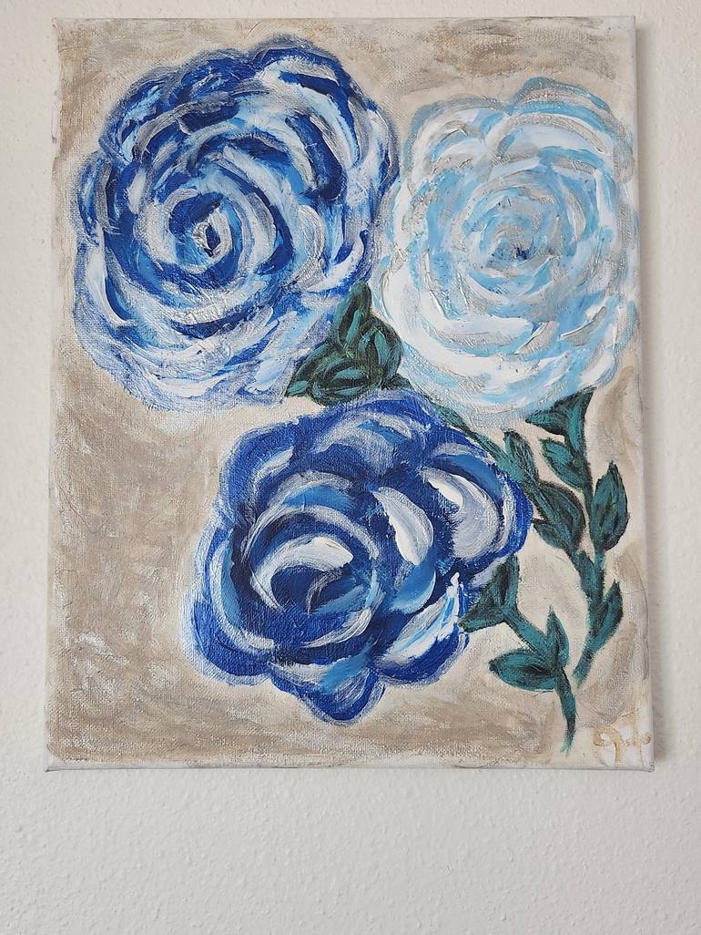 Original Contemporary Floral Painting by Julie Frechette