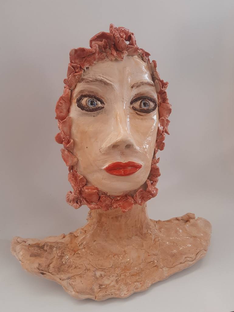 Emotional Red - Ceramic Sculpture - Print