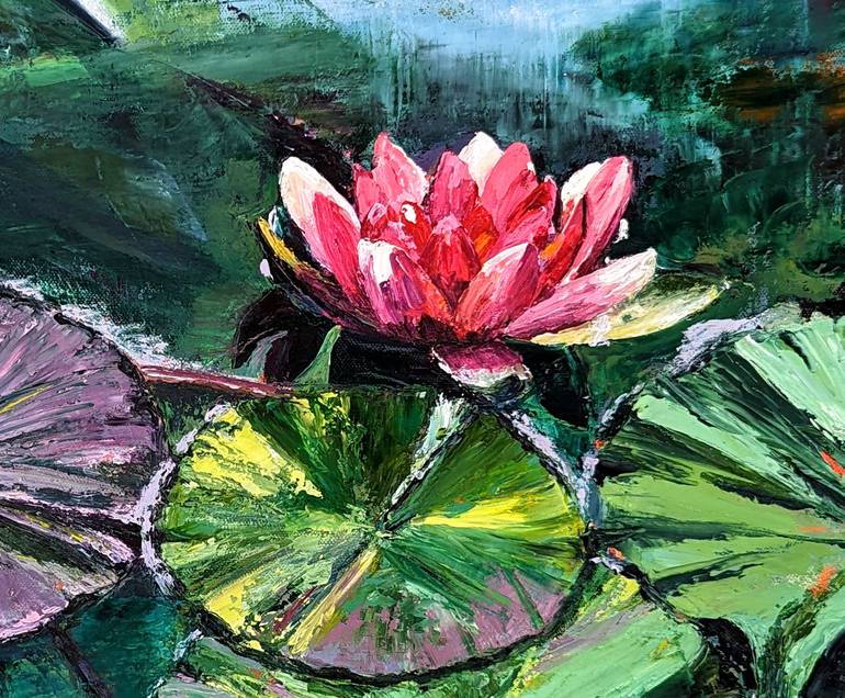 Original Impressionism Floral Painting by Bijal Ghelani