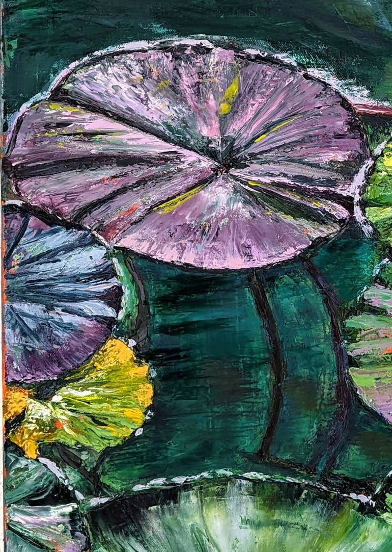 Original Impressionism Floral Painting by Bijal Ghelani