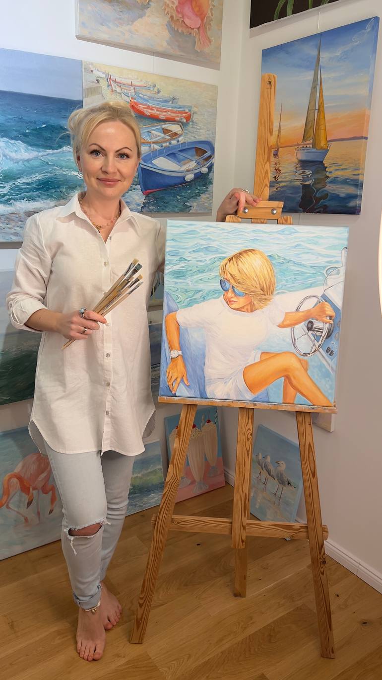 Original Expressionism People Painting by Tiana Breeze