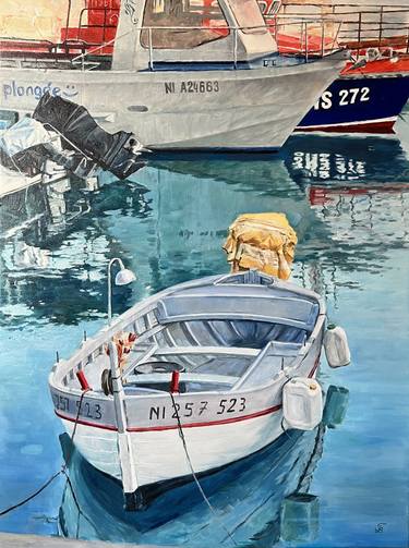 Original Figurative Boat Paintings by Tiana Breeze