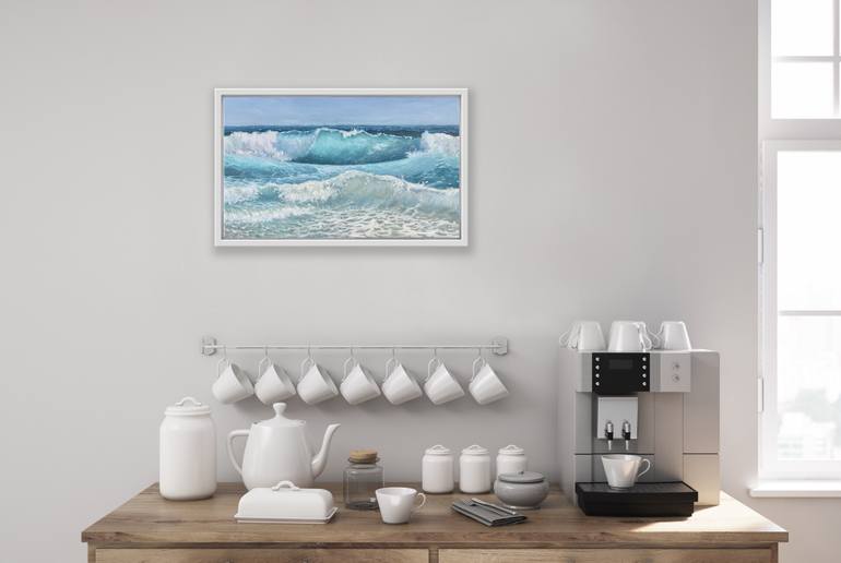 Original Expressionism Seascape Painting by Tiana Breeze