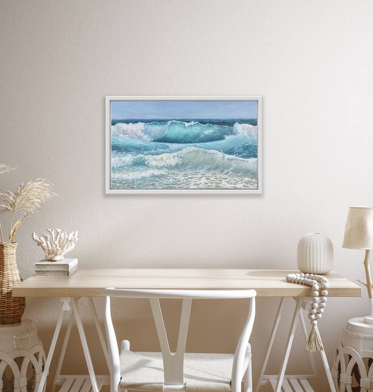 Original Expressionism Seascape Painting by Tiana Breeze