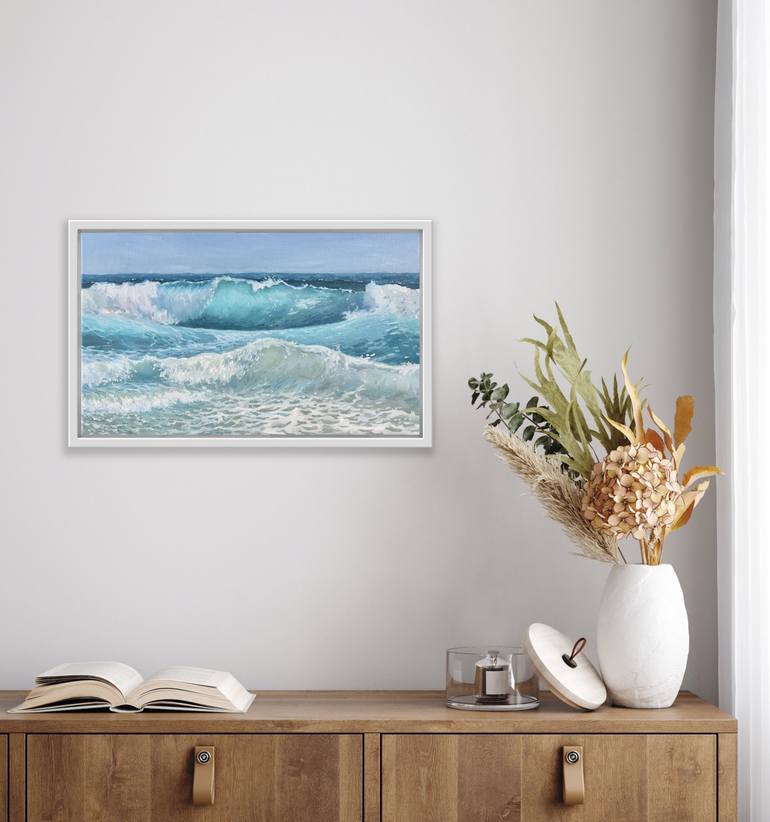 Original Expressionism Seascape Painting by Tiana Breeze