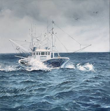 Original Realism Boat Paintings by Tiana Breeze
