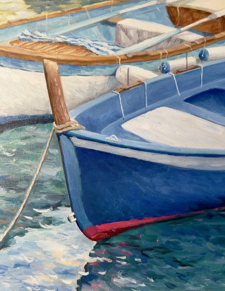 Original Boat Painting by Tiana Breeze