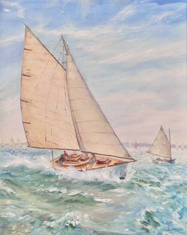 Print of Sailboat Paintings by Tiana Breeze