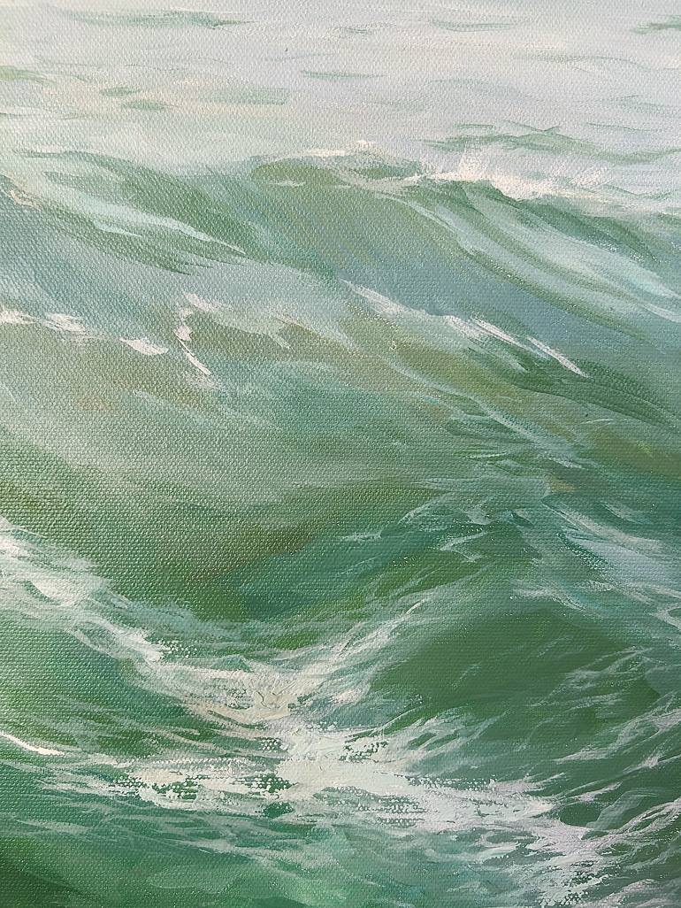 Original Expressionism Seascape Painting by Tiana Breeze