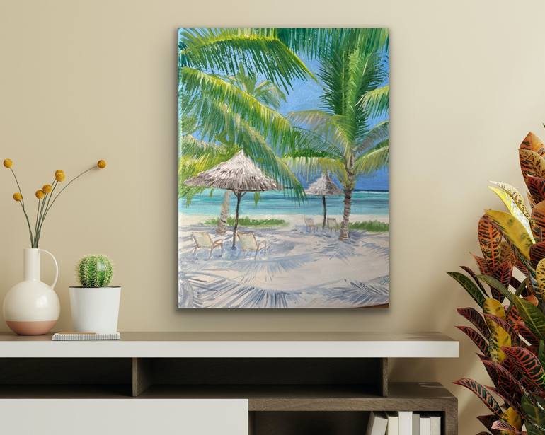 Original Expressionism Beach Painting by Tiana Breeze