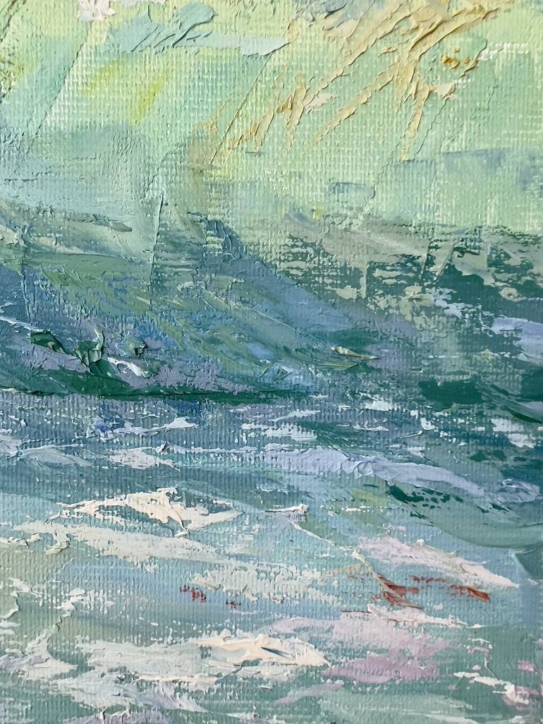 Original Abstract Expressionism Seascape Painting by Tiana Breeze