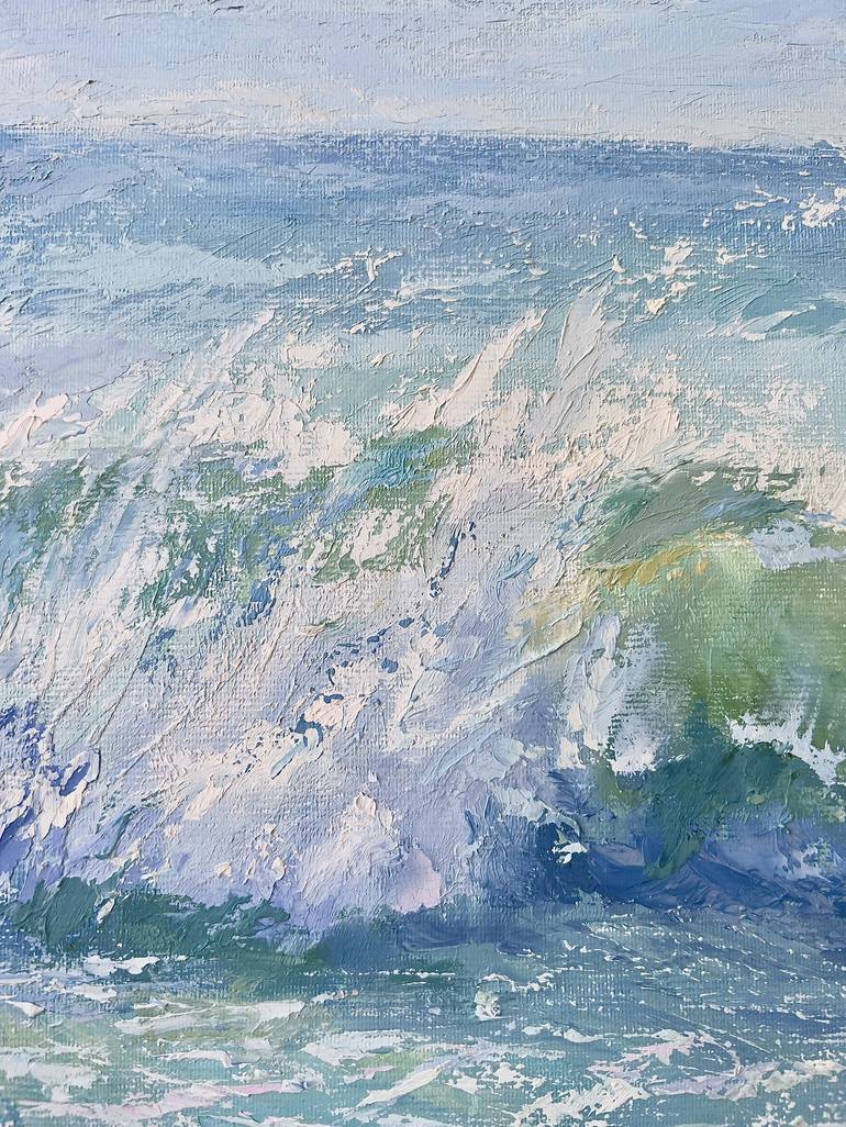 Original Abstract Expressionism Seascape Painting by Tiana Breeze