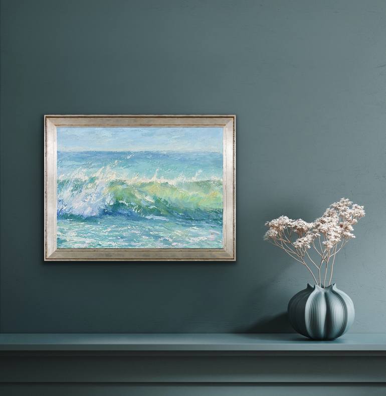 Original Abstract Expressionism Seascape Painting by Tiana Breeze